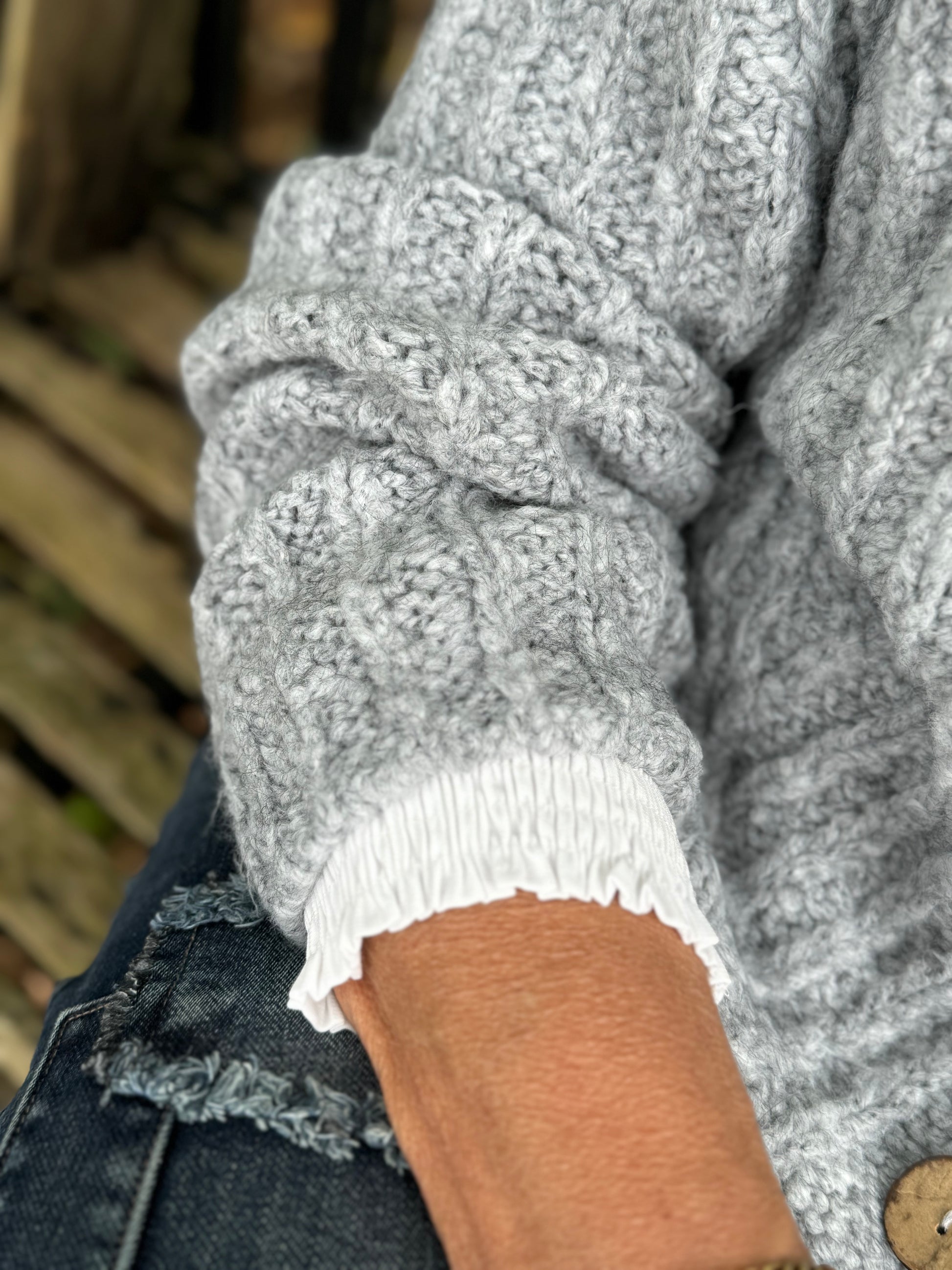 Tif Tiffy Iilda Strik - Grå | Tif Tiffy | Køb online hos Moster D – Hurtig levering