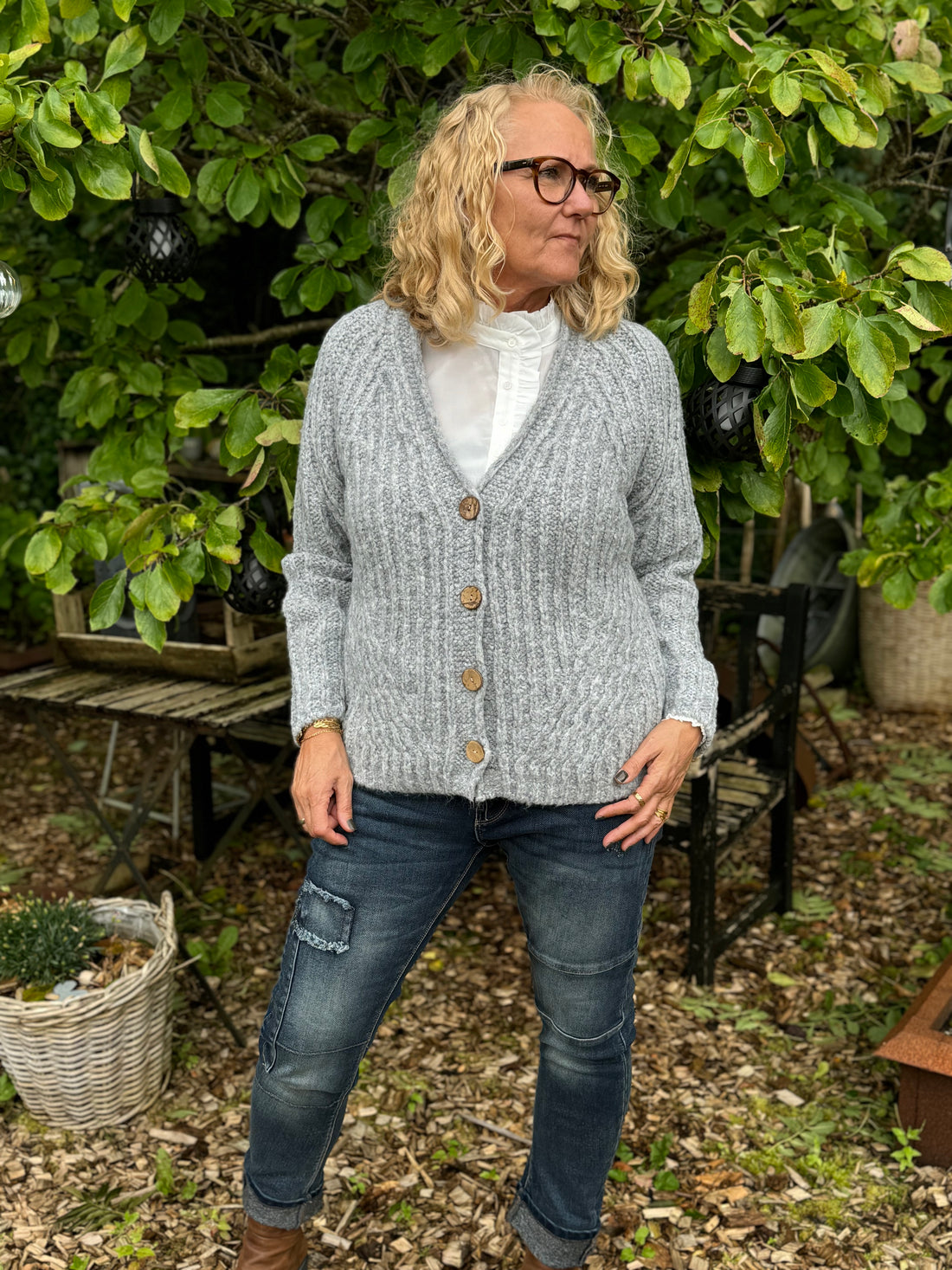 Tif Tiffy Iilda Strik - Grå | Tif Tiffy | Køb online hos Moster D – Hurtig levering