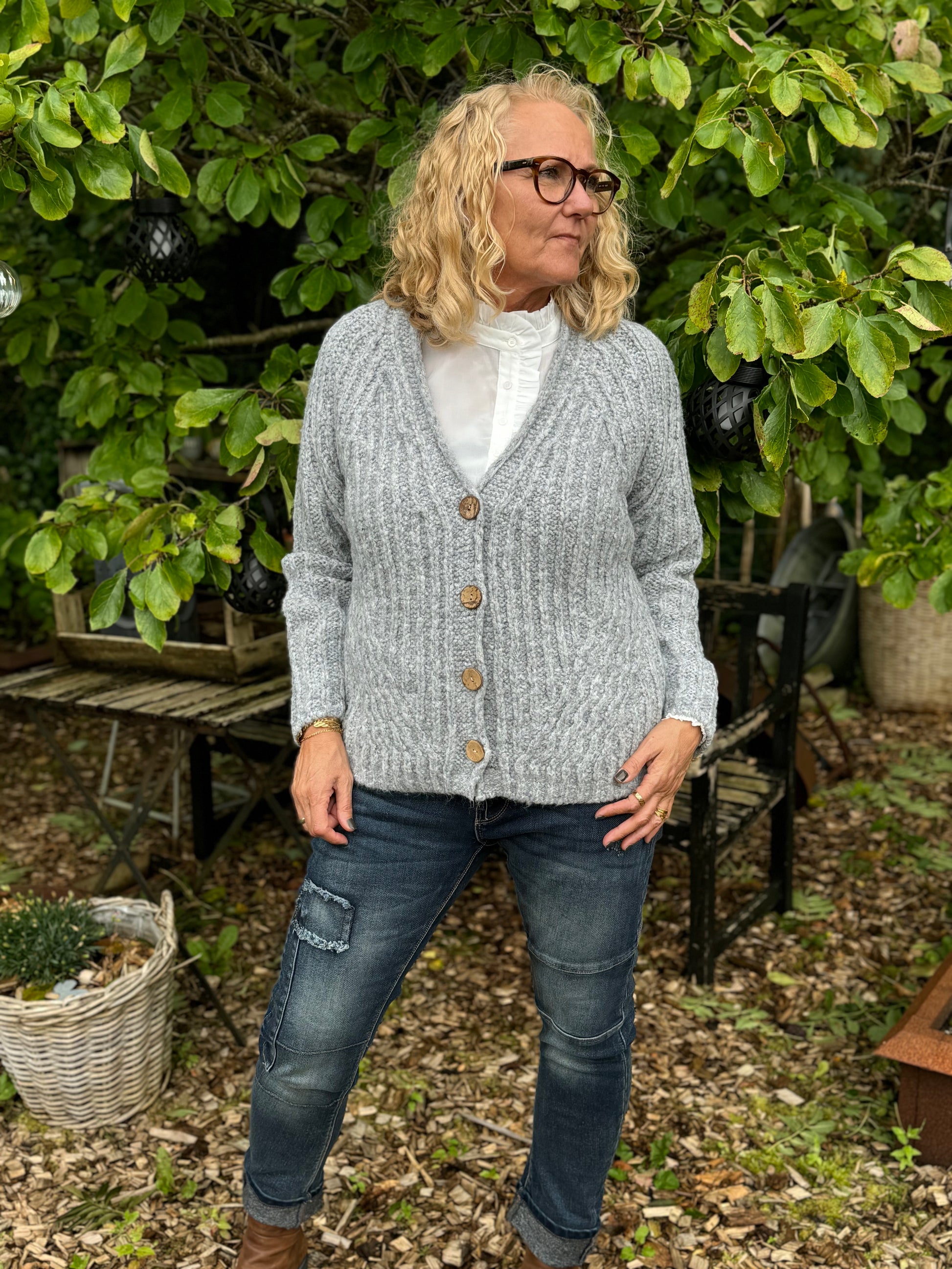 Tif Tiffy Iilda Strik - Grå | Tif Tiffy | Køb online hos Moster D – Hurtig levering