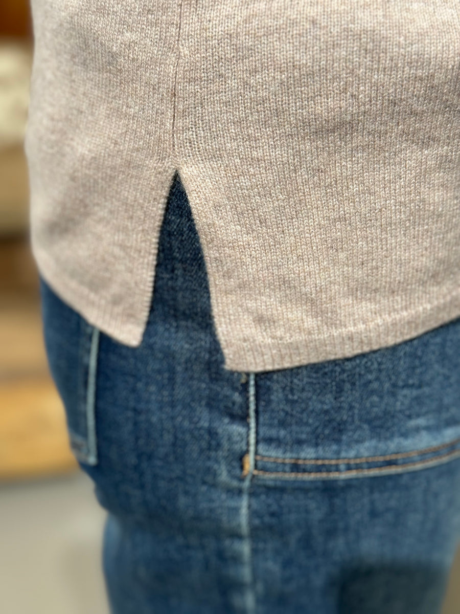 BTF CPH Cashmere Pullover - Oat Beige Melange | BTF CPH | Køb online hos Moster D – Hurtig levering