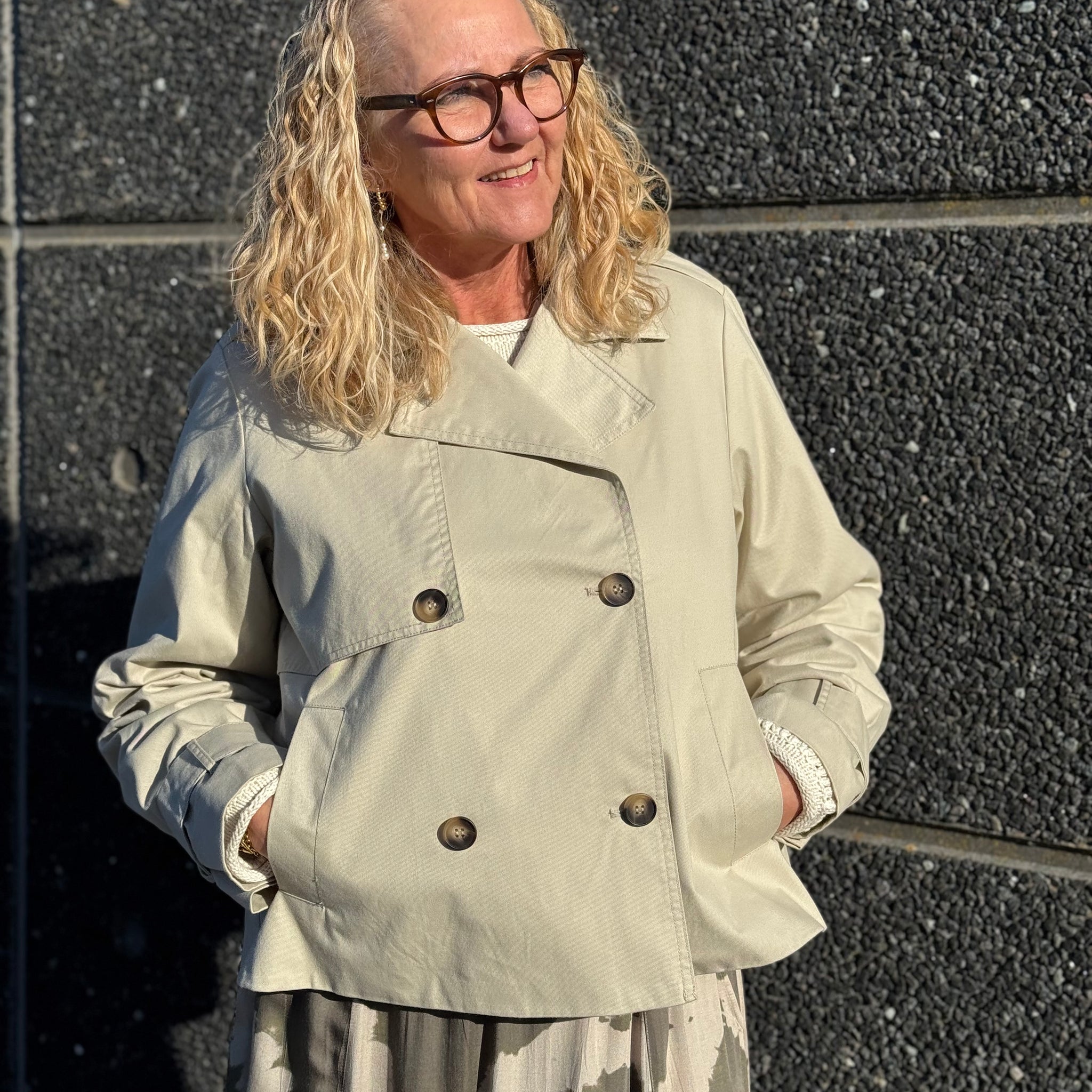 Kaffe Patricia Jacket - Feather Grey | Kaffe | Køb online hos Moster D – Hurtig levering