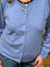 BTF CPH Cashmere Cardigan - Denim Melange | BTF CPH | Køb online hos Moster D – Hurtig levering