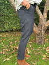 Isay Firenze Stretch Chino - Dark Grey Melange | Isay | Køb online hos Moster D – Hurtig levering