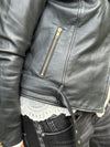 Notyz Biker Jacket - Black w. Gold | Notyz | Køb online hos Moster D – Hurtig levering