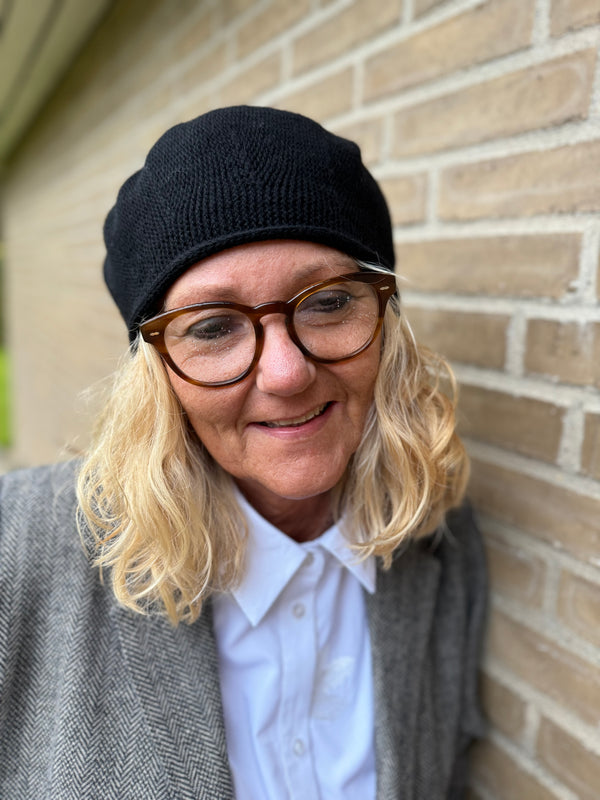 Tif Tiffy EddaTT Knitted Beret - Black | Tif tiffy | Køb online hos Moster D – Hurtig levering