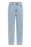 Kaffe Minna Cropped Barrel Jeans - Light Blue Wash