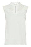 Cream Suny Top - Snow White