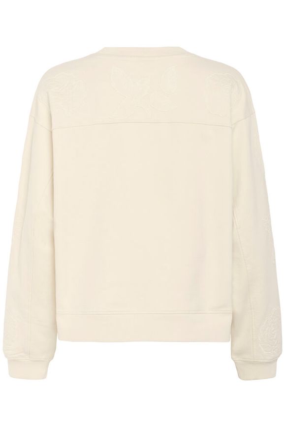 Cream Josie Patch Sweatshirt - Birch
