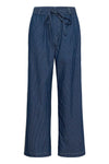 Cream Agate Pant - Rossland Pinstriped Denim