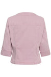Cream Visti Twill Jacket - Pink Nectar