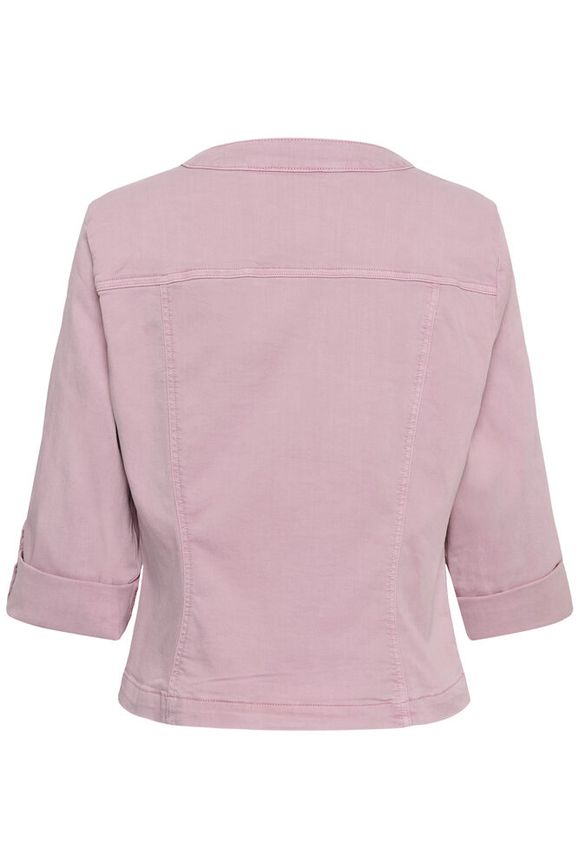 Cream Visti Twill Jacket - Pink Nectar