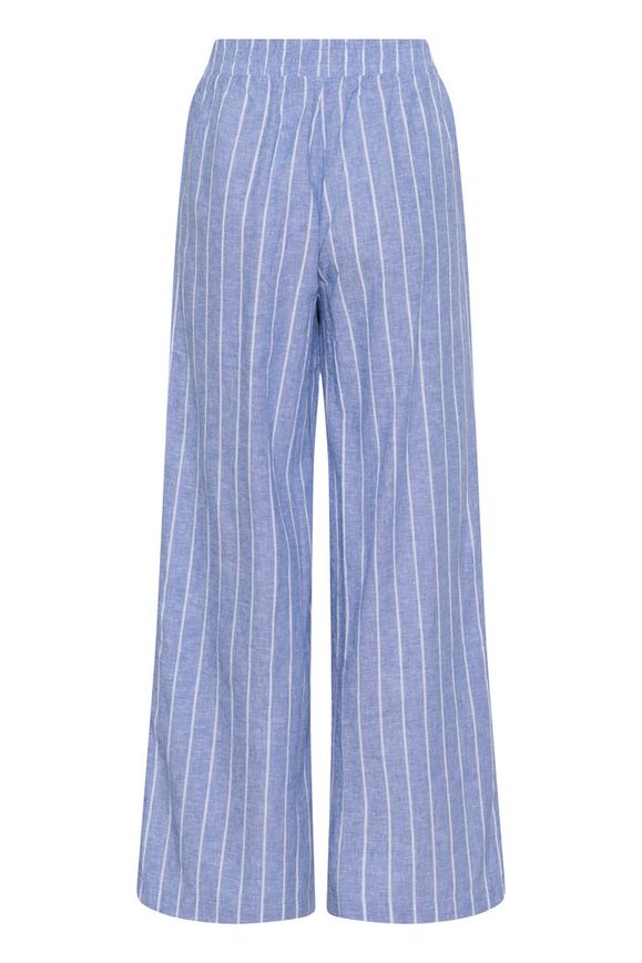 Culture Arletty Pants - Powder Blue/Gardenia Stripe