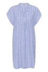 Culture Arletty Dress - Powder Blue/ Gardenia Stripe