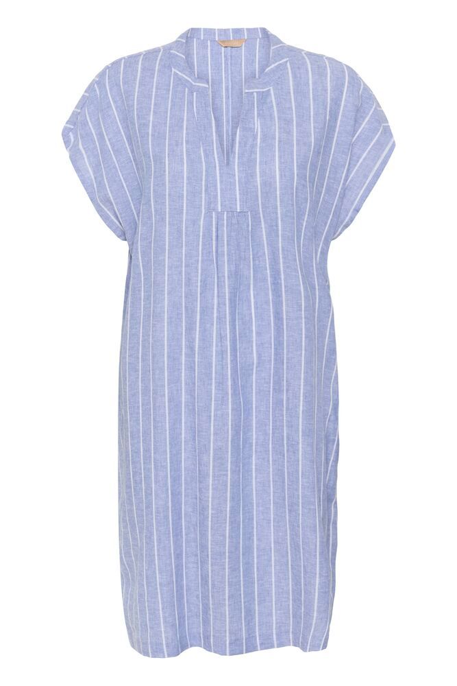 Culture Arletty Dress - Powder Blue/ Gardenia Stripe