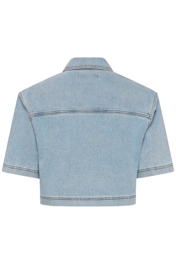 Kaffe Minna Denim Shirt - Light Blue Washed Denim