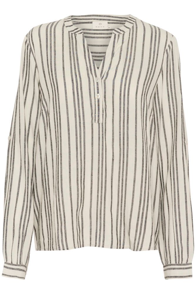 Kaffe Milia Blouse - Moonstruck / Black Stripe