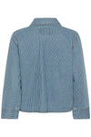 Culture Ayna Shirtjacket - White/Blue Stripe