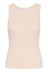 Kaffe Elia Top - Sand Melange