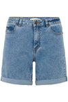 Kaffe Vilma Denim Shorts - Washed Blue Denim