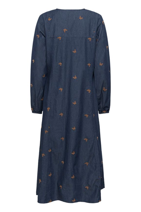 Culture Filipa Michelle Long Dress - Rinse Wash