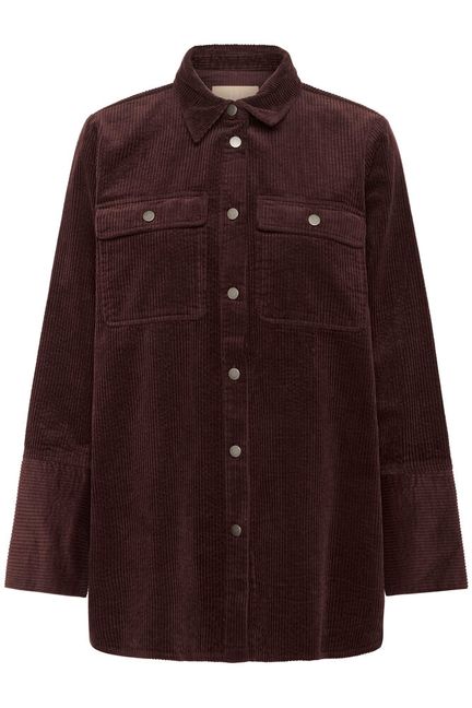 Culture Baela Klay Shirt Jacket - Bitter Chocolate