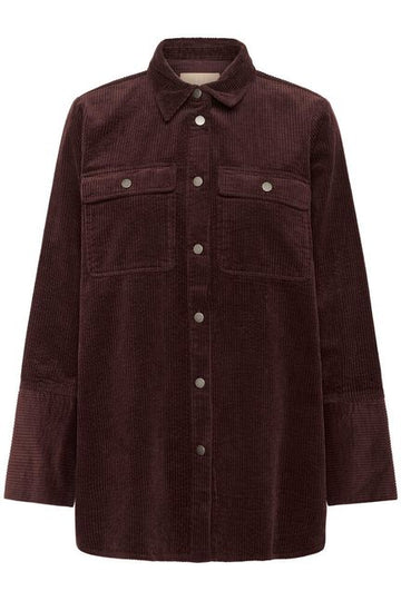 Culture Baela Klay Shirt Jacket - Bitter Chocolate