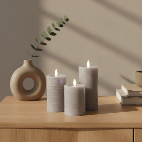 Delight 3-pk Indendørs Led-lys - Sand