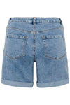 Kaffe Vilma Denim Shorts - Washed Blue Denim