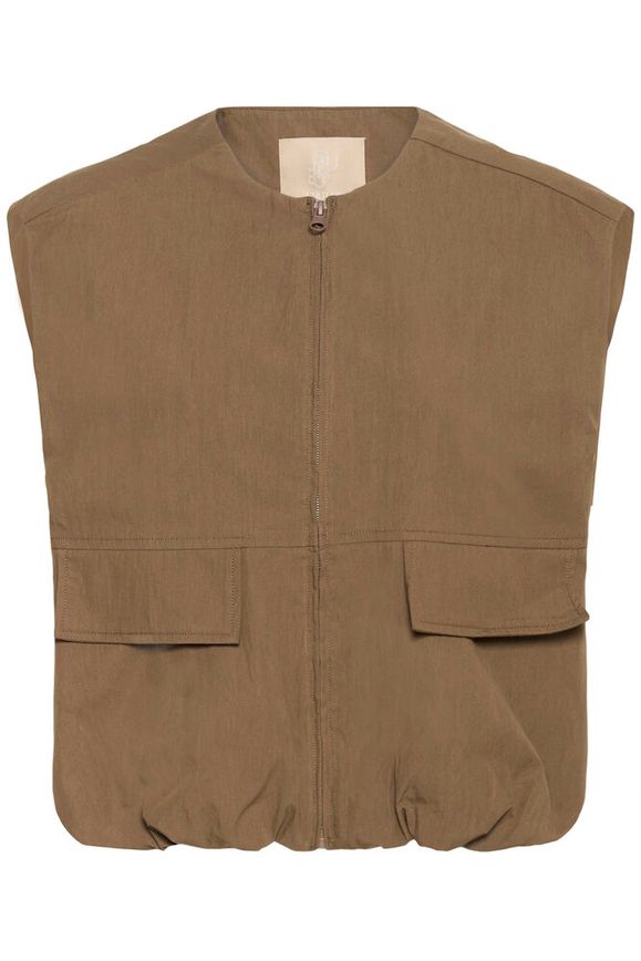 Culture Corneline Waistcoat - Cub Brown