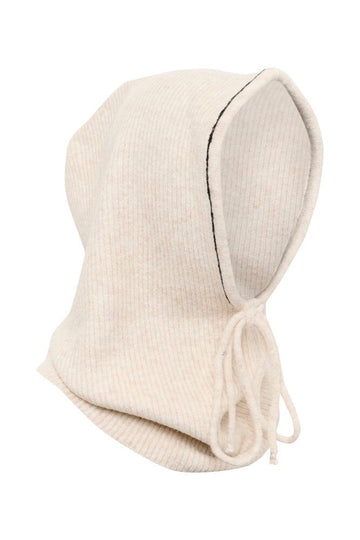 Cream Taya Big Knit Hoodie - Ancient Scroll/Nature