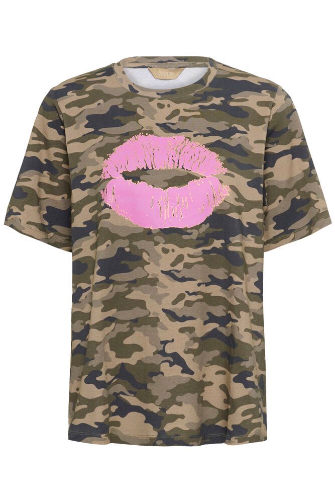 Culture Dorit Gith T-shirt - Green Camouflage
