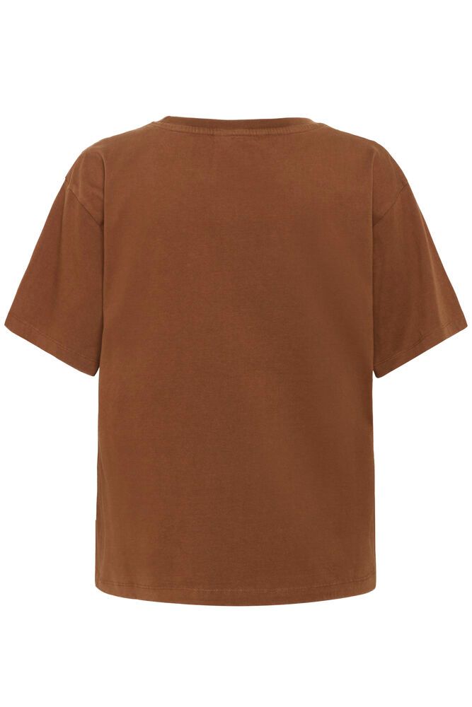 Cream Leona Emb T-shirt - Sorrel Horse