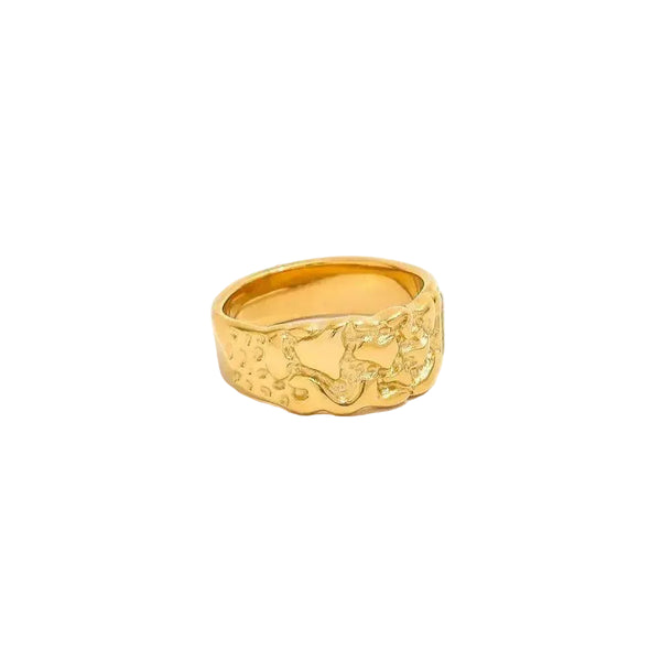 Irregulær Band Ring 18K Guldbelagt | muun studios | Køb online hos Moster D – Hurtig levering