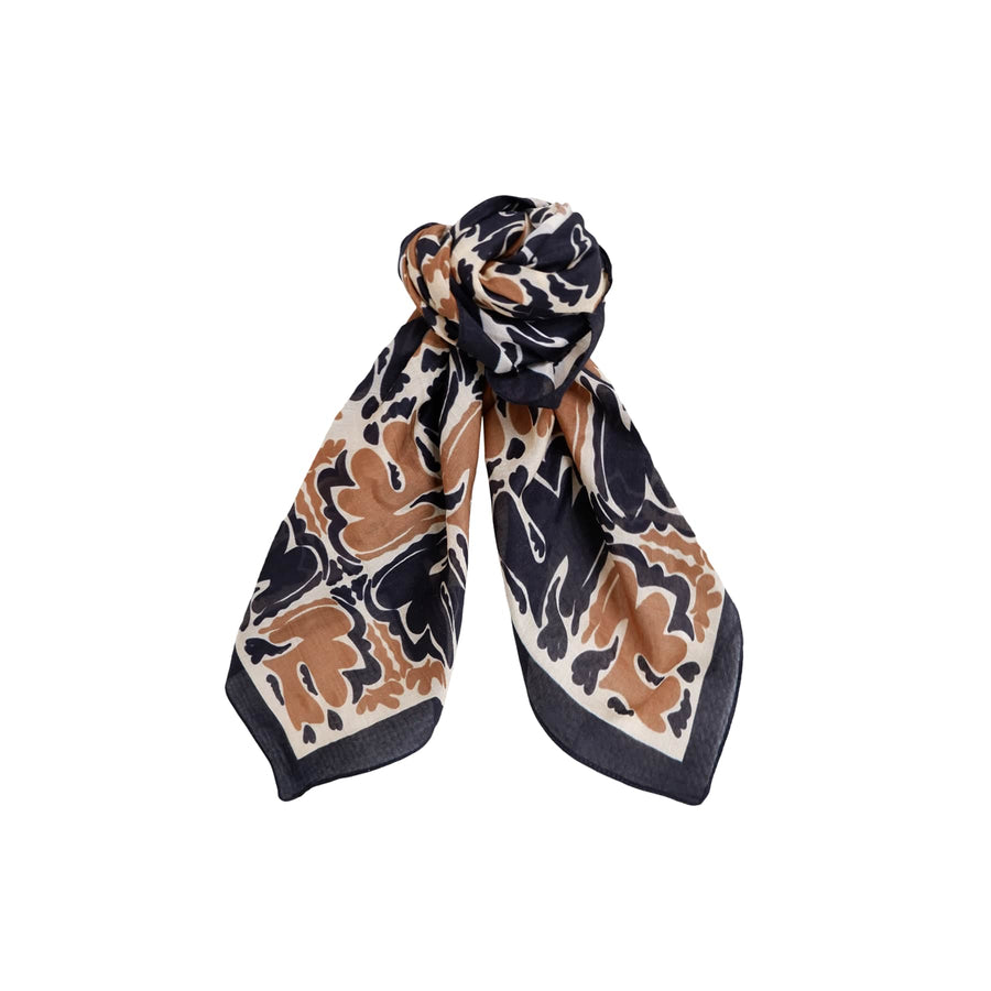 Black Colour Bronte Mini Scarf - Black