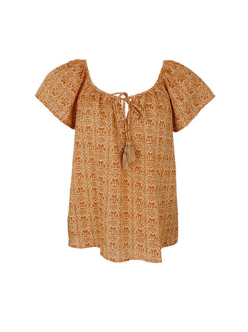 Black Colour Mira Blouse - Golden Spire