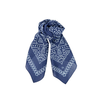 Black Colour Zita Mini Scarf - Blue