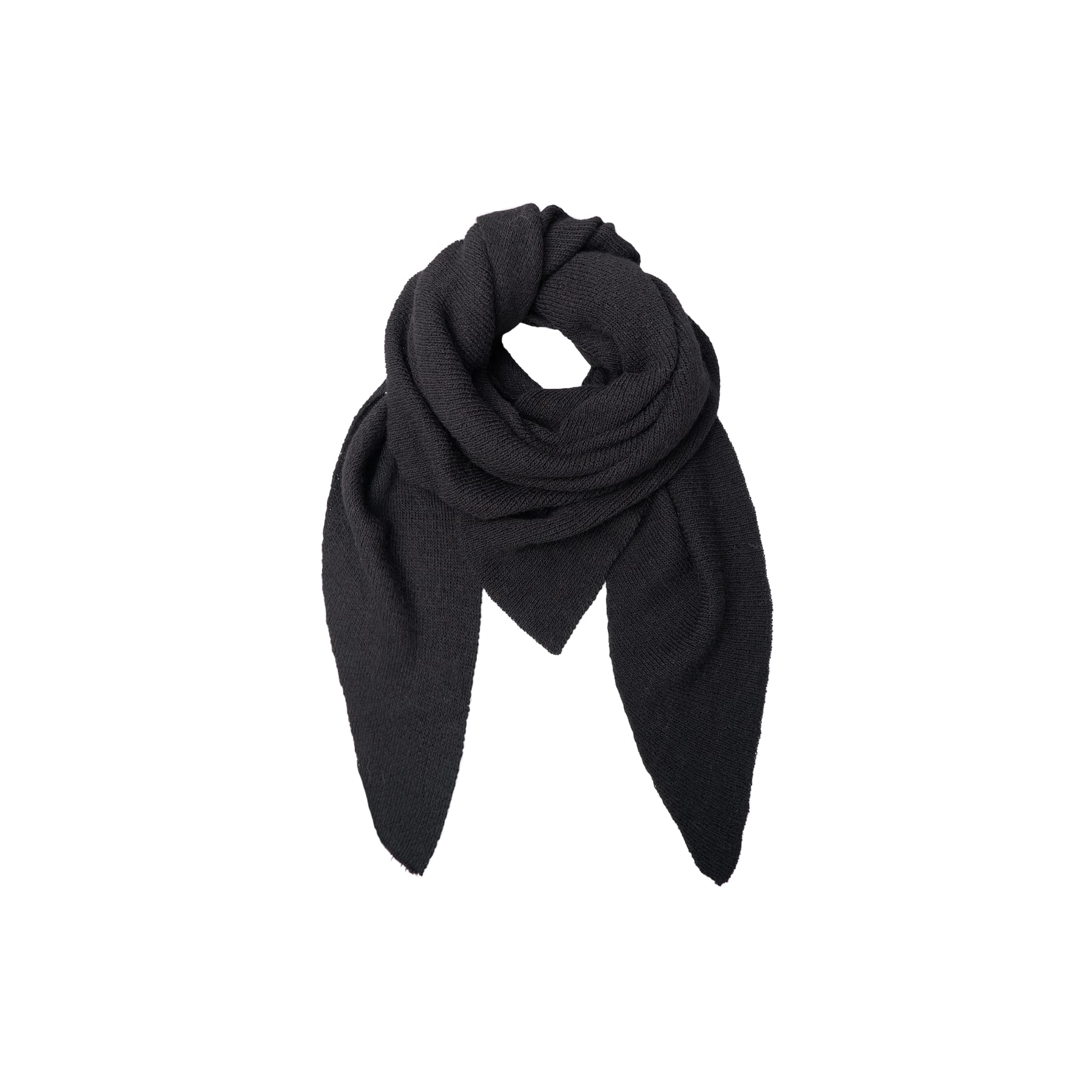 Black Colour Bex Solid Scarf - Black