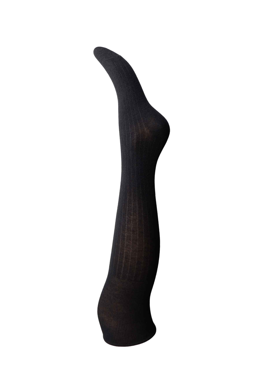 Black Colour Tatiana Knee Sock - Black