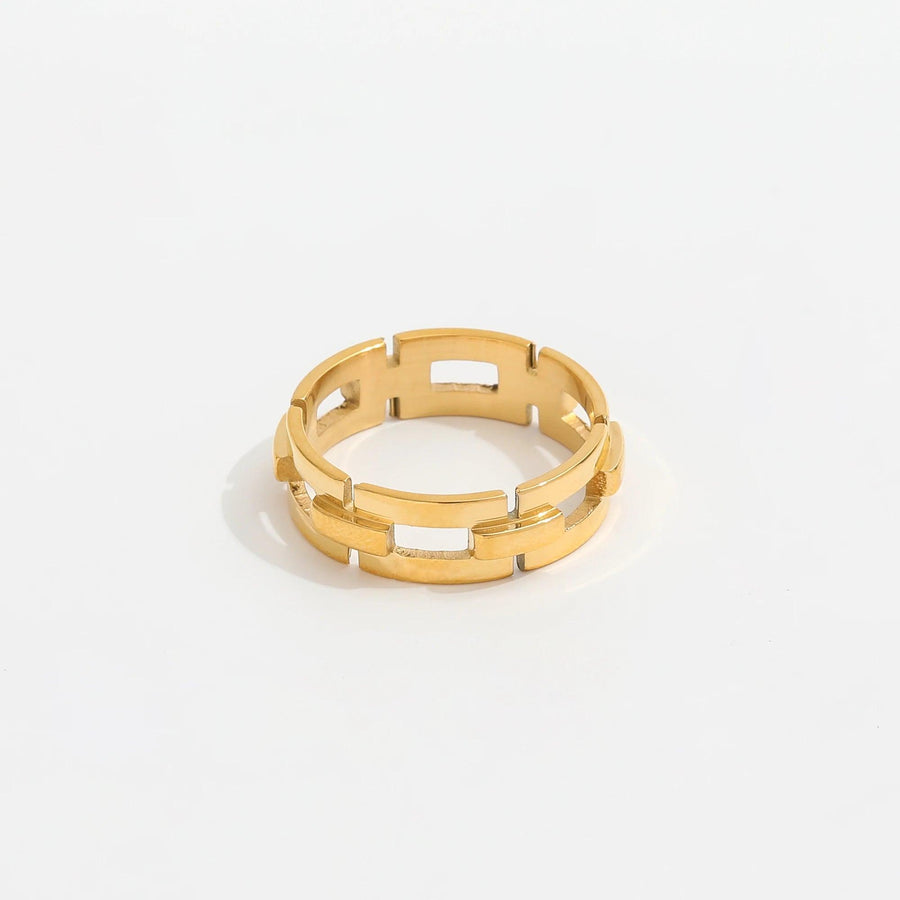 Panser Chain Ring 18K Guldbelagt | muun studios | Køb online hos Moster D – Hurtig levering