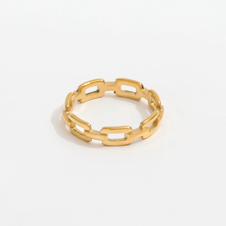 Panser Retangle Ring 18K Guldbelagt | muun studios | Køb online hos Moster D – Hurtig levering