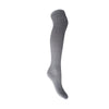 Black Colour Malika Kneehigh Rib Sock - Light Grey