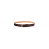 Black Colour Smilla Suede Belt - Mocca Leo