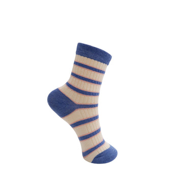 Black Colour Luni Sock - Blue