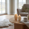 Delight LED Bloklys Rillemønster - Creme