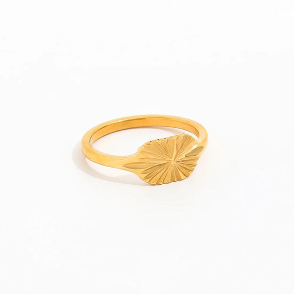 Sun signet Retangle Ring 18K Guldbelagt | muun studios | Køb online hos Moster D – Hurtig levering