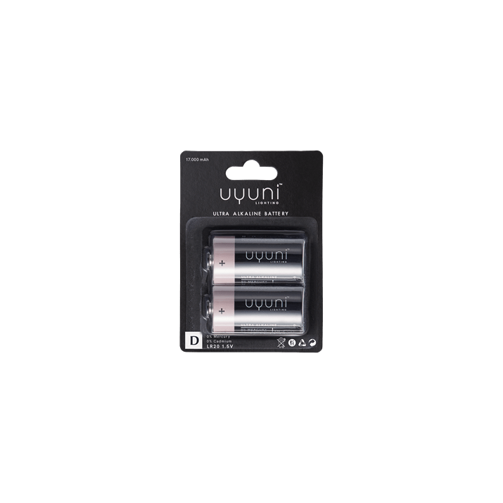 Uyuni D Batteri, 1,5V, 16.000 mAh, 2-pak
