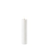 Uyuni LED Bloklys, Nordic White, Smooth, Ø4,8 x H22 cm