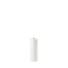 Uyuni LED Bloklys, Nordic White, Smooth, Ø5 x H14,5 cm