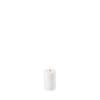 Uyuni LED Bloklys, Nordic White, Smooth, Ø5 x H7,5 cm