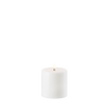 Uyuni LED Bloklys, Nordic White, Smooth, Ø10,1 x H10 cm
